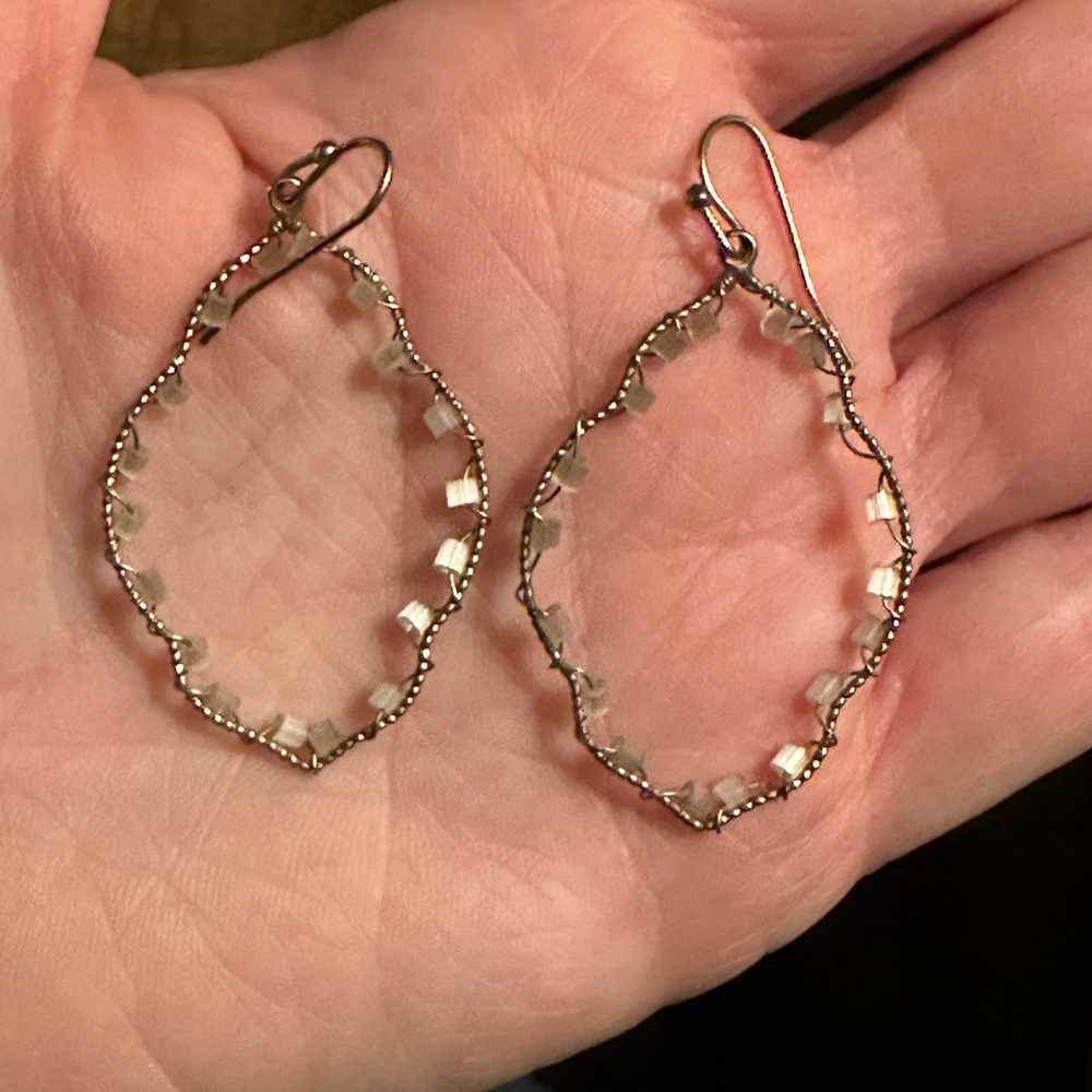 Elegant Silver Hoop Earrings